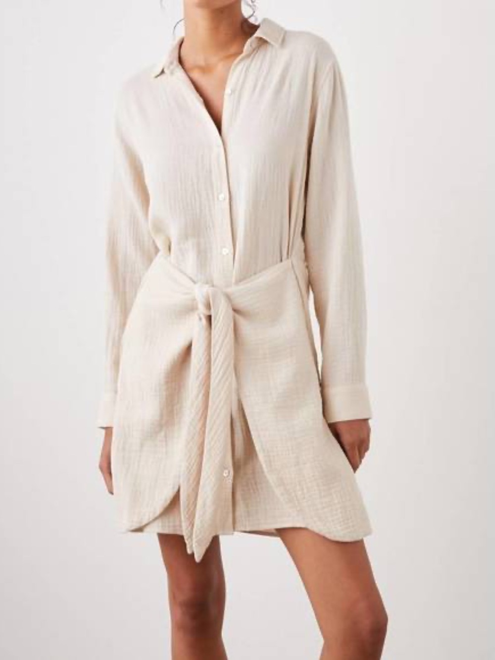 Rails Nadia Tie Dress In Flax Size XL